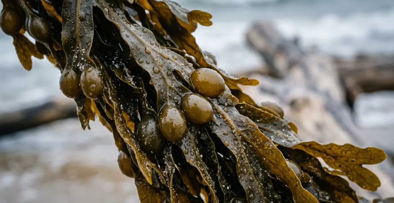 Algues brunes fraîches de Normandie riches en minéraux marins pour le rajeunissement de la peau