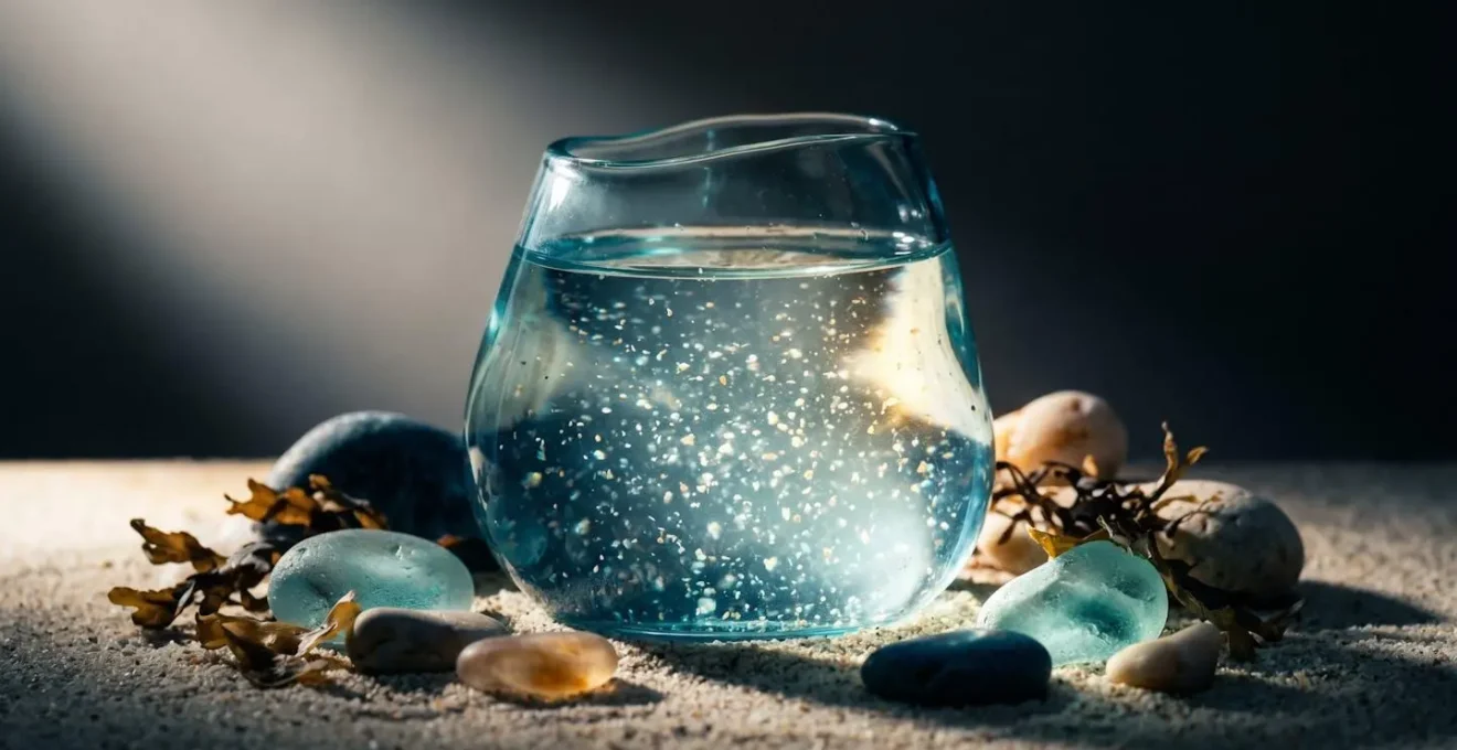 Eau de mer riche en minéraux et oligo-éléments favorisant la régénération cellulaire cutanée