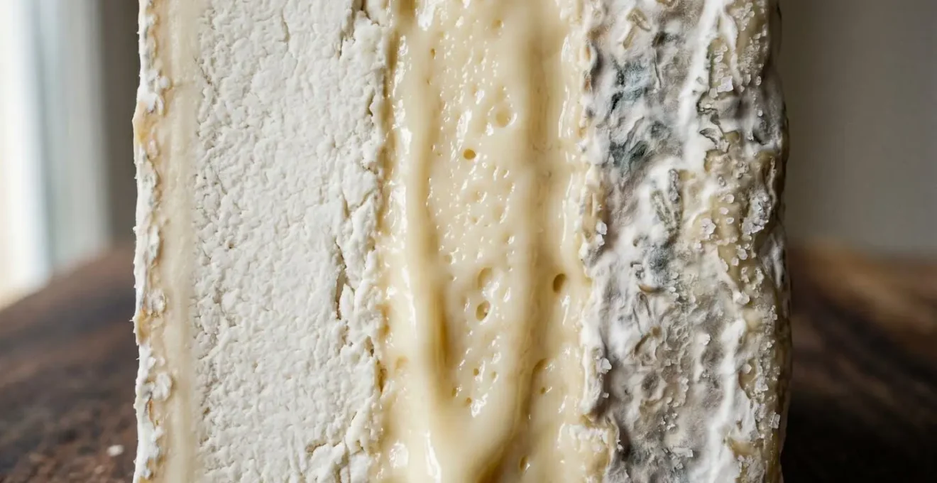 Représentation conceptuelle de la roue des arômes du fromage avec familles olfactives et sensorielles